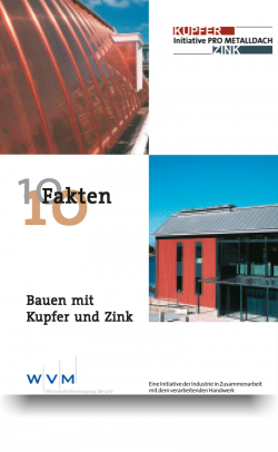 Informationsbrochuere Bauen mit Kupfer und Zink